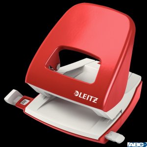 Dziurkacz 5008 LEITZ czerwony 30 kartek duży metalowy 50080025