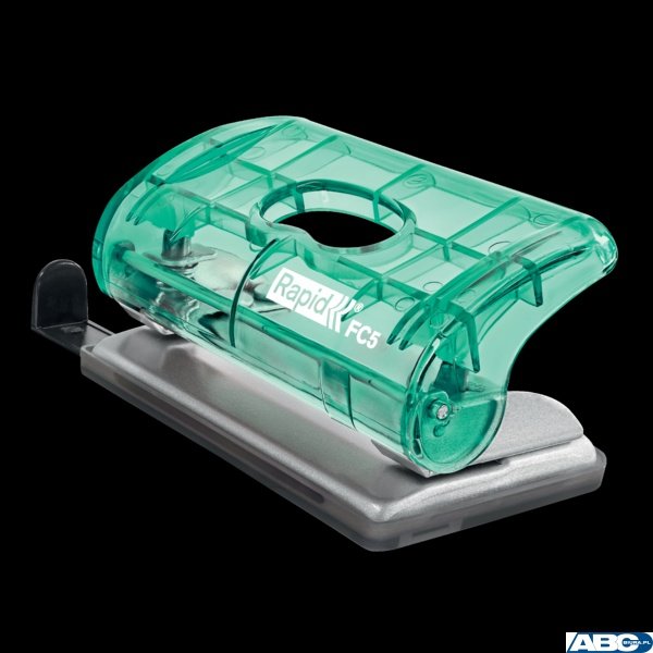 Dziurkacz mini Rapid ColourBreeze FC5, 10 kartek, 5 lat gwarancji, zielony 5001331