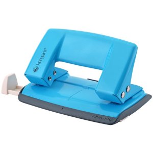 Dziurkacz KANGARO Aion-10G / S, dziurkuje do 10 kartek, metalowy, w pudełku PP, turkusowy