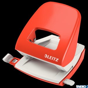 Dziurkacz 5008 LEITZ jasnoczerwony 30 kartek duży metalowy 50080020
