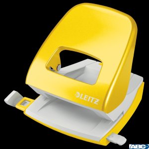 Dziurkacz duży metalowy Leitz, żółty, 10 lat gwarancji, 30 kartek 50081016
