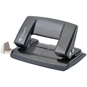 Dziurkacz KANGARO Aion-10G / S, dziurkuje do 10 kartek, metalowy, w pudełku PP, metaliczny szary
