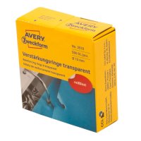 Pierścienie wzmacniające przezroczyste 3510 Q13 w rolce, 500 szt./op., Avery Zweckform