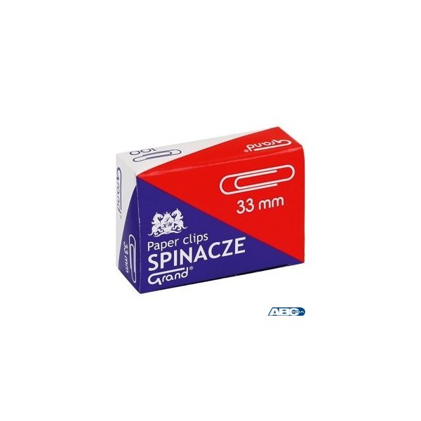Spinacz R-33 mm GRAND 10op x 100sztuk 110-1382