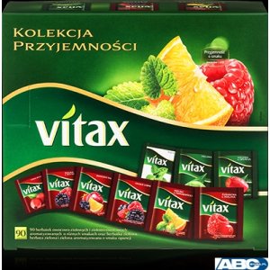 Herbata VITAX KOLEKCJA PRZYJE.MIX owoc 90kop 9 smaków
