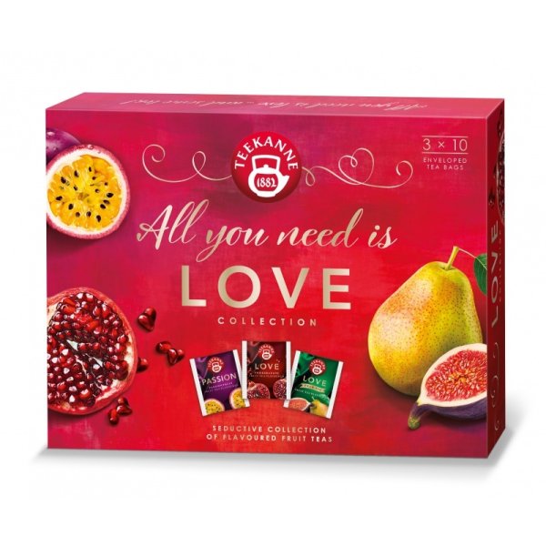 Herbata TEEKANNE Love, zestaw, 30 kopert