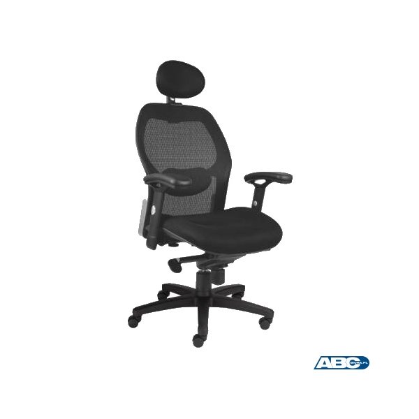 Krzesło obrotowe ERGOFLEX czarne Nowy Styl W-42C TS06