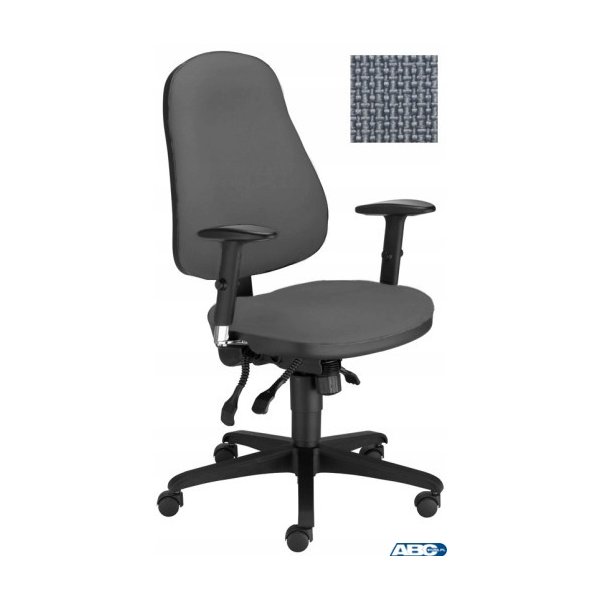Krzesło obrotowe Offix ciemnoszary SM02 Nowy Styl TS25 R15G-3-CR SYNCROIBRA