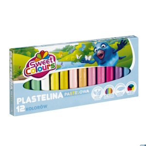 Plastelina 12 kolorów pastelowa KOMA