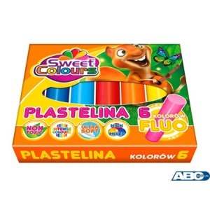 Plastelina 6kol.fluor KOMA