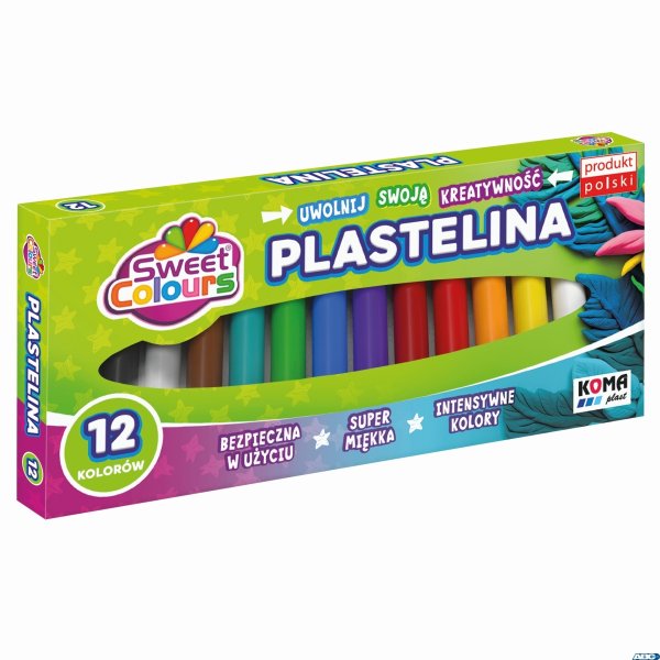 Plastelina 12kol.KOMA