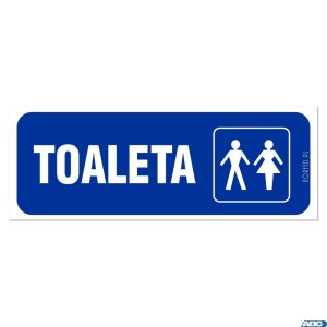Tabliczka TOALETA DAMS / MĘS. wkręcana