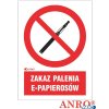 Naklejka ZAKAZ PALENIA E-PAPIEROSÓW 150X200 ZZ-12P6
