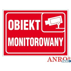 Naklejka informacyjna obiekt monitor / BHP Z-R111 F 150X210 ANPRO