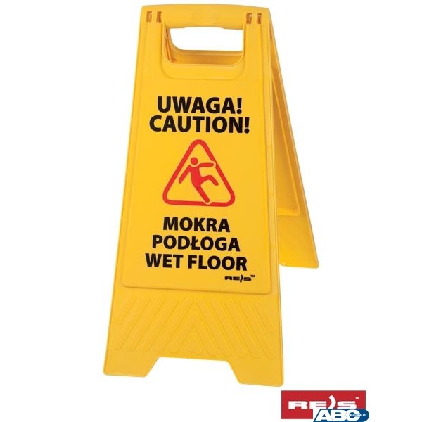 Stojak ze znakiem Wet FLOOR / MOKRA PODŁOGA REIS