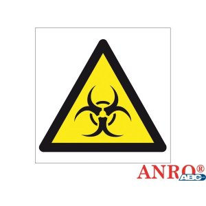 Naklejka OSTRZEŻENIE PRZED SKAŻENIEM BIOLOGICZNYM ZZ-16O F 200X200 ANPRO