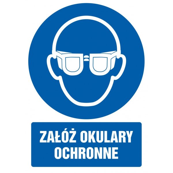Znak TDC, Załóż okulary ochronne