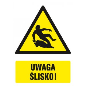 Znak TDC, Uwaga ślisko