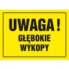 Znak TDC, Uwaga głębokie wykopy