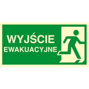 Znak TDC, Kierunek do wyjścia ewakuacyjnego – w prawo 2