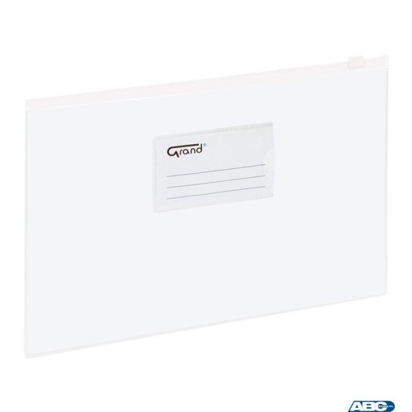Koperta foliowa A4 na suwak EC009B biała 120-1055 GRAND (X)