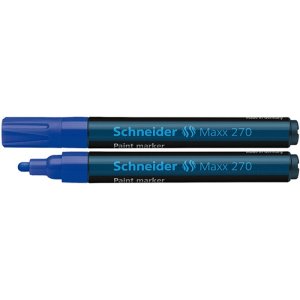 Marker olejowy SCHNEIDER Maxx 270, okrągły, 1-3mm, niebieski