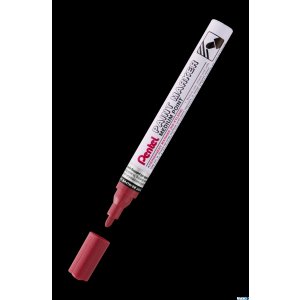Marker olejowy Pentel średnia okrągła  końcówka,  MMP10-MB perłowy czerwony