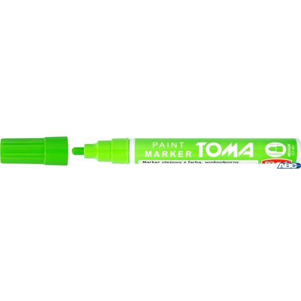 Marker olejowy, fibrowa końcówka 2,5mm, zielony jasny TO-440 Toma (X)