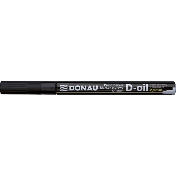 Marker olejowy DONAU, 2,2mm, zawieszka, czarny