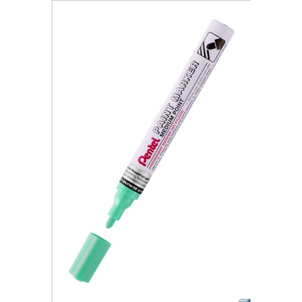 Marker olejowy Pentel średnia okrągła  końcówka,  MMP10-MD perłowy zielony
