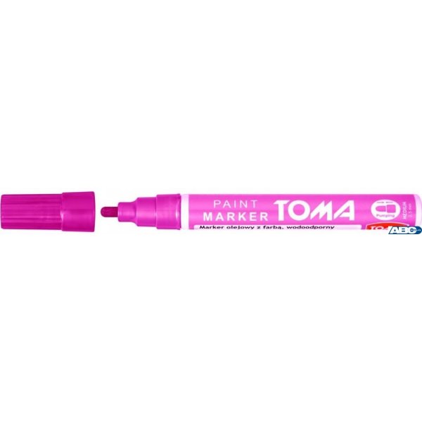 Marker olejowy, fibrowa końcówka 2,5mm, różowy TO-440 Toma