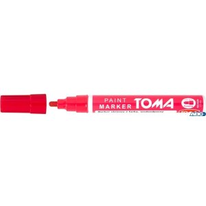 Marker olejowy, fibrowa końcówka 2,5mm, czerwony TO-440 Toma