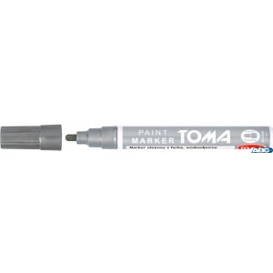 Marker olejowy, fibrowa końcówka 2,5mm, srebrny TO-440 Toma
