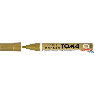 Marker olejowy, fibrowa końcówka 2,5mm, złoty TO-440 Toma