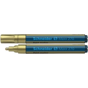 Marker olejowy SCHNEIDER Maxx 270, okrągły, 1-3mm, złoty