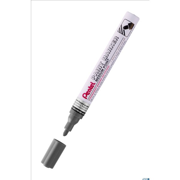 Marker olejowy Pentel średnia okrągła  końcówka,  MMP10-MA perłowy czarny