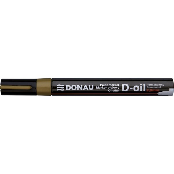 Marker olejowy DONAU D-Oil, okrągły, 2,8mm, złoty