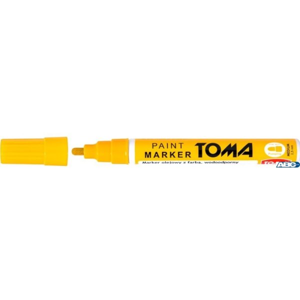 Marker olejowy, fibrowa końcówka 2,5mm, żółty TO-440 Toma