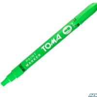 Marker olejowy,cienka fibrowa końcówka 1,5mm,  zielony jasny TO-441 Toma
