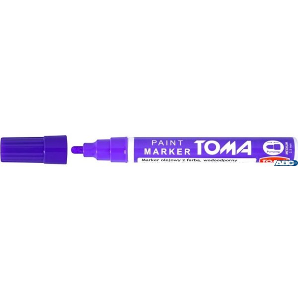 Marker olejowy, fibrowa końcówka 2,5mm, fioletowy TO-440 Toma (X)