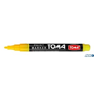 Marker olejowy,cienka fibrowa końcówka 1,5mm,  żółty TO-441 Toma