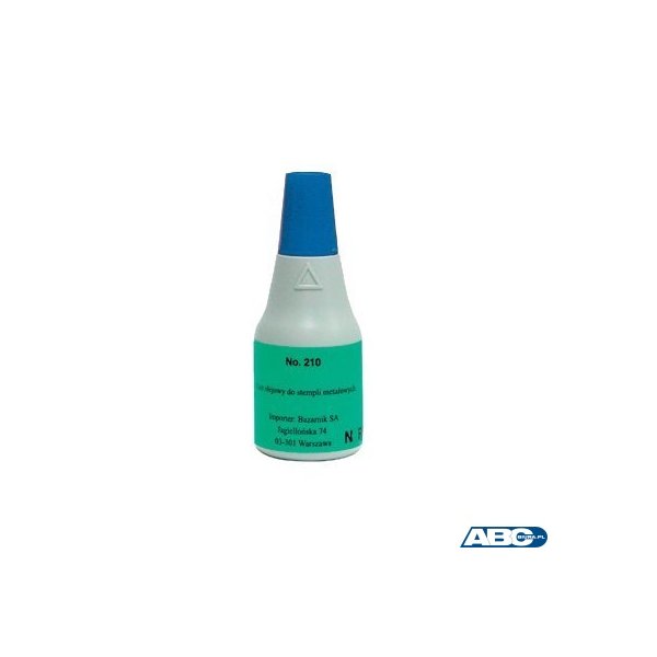 Tusz olejowy NORIS 210 metal niebieski 25ml do stempli metalowych NO210NI