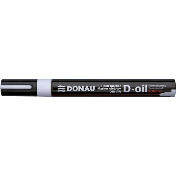Marker olejowy DONAU D-Oil, okrągły, 2,8mm, biały