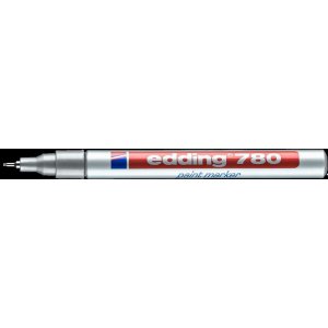 Marker olej.780 0.8mm srebr.EDIN EDDING końcówka okrągła
