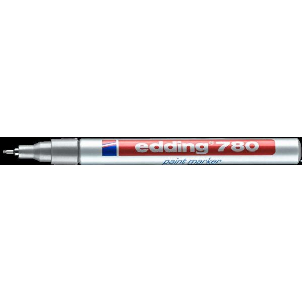 Marker olej.780 0.8mm srebr.EDIN EDDING końcówka okrągła