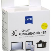 Chusteczki do czyszczenia ekranów, tabletów i laptopów ZEISS, 30 szt., białe