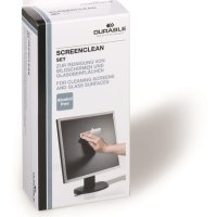 Zestaw do czyszczenia ekranów DURABLE (570700) płyn 125ml+20szt ścier mix