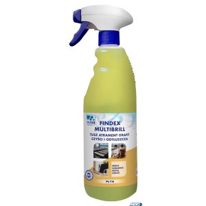 Płyn / preparat Professional do czyszczenia i odtłuszczania powierzchni twardych, Tusz Atrament Grafit itp., VIJUSA 750ml, Findex Multibrill, Spray
