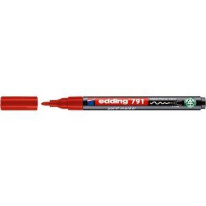 Marker olejowy e-791 EDDING, PCR, czerwony