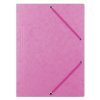 Teczka z gumką DONAU, preszpan, A4, 390gsm, 3-skrz., różowa